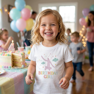 T-shirt Pour Les Tous Petits Slumberkins Licorne Fille Fêtant Son Anniversaire