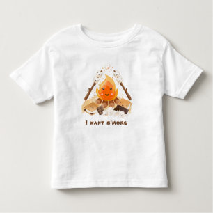T-shirt Pour Les Tous Petits S'more Cute Fun Campfire été