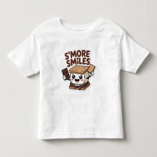 T-shirt Pour Les Tous Petits S'more Sourires Mignon Kawaii Camping