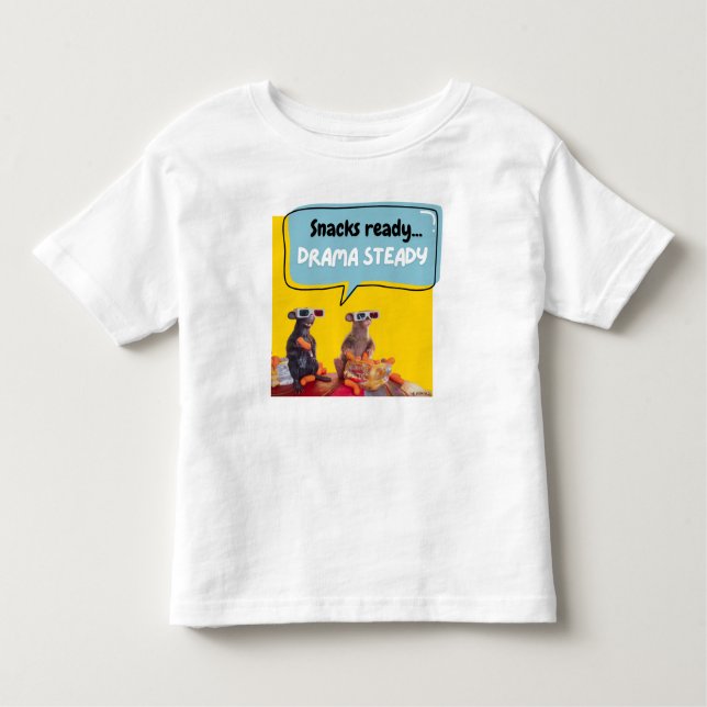 T-shirt Pour Les Tous Petits Snacks Ready, Drama Steady (Devant)