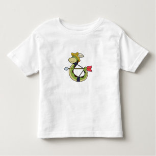 T-shirt Pour Les Tous Petits Snake as Archer with Bow & Arrow