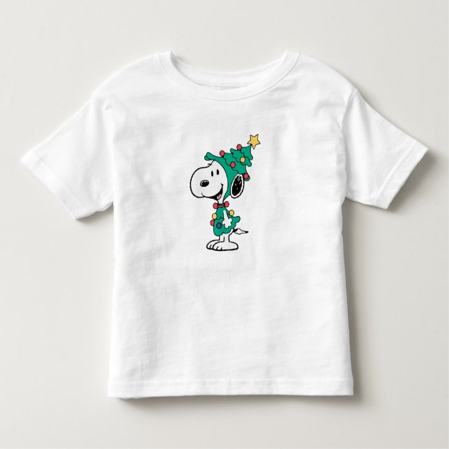 T-shirt Pour Les Tous Petits snoopy christmas trees  (Devant)