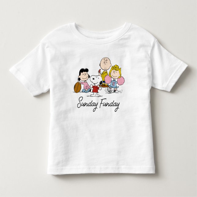 T-shirt Pour Les Tous Petits Snoopy et Gang Play Football (Devant)