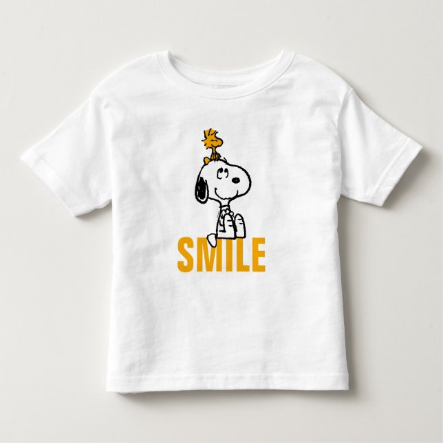 T-shirt Pour Les Tous Petits Snoopy & Woodstock - Tous les sourires (Devant)