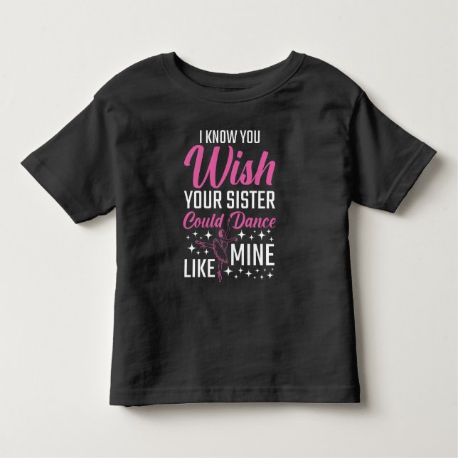 T-shirt Pour Les Tous Petits Soeur de gymnastique dansante Soeur de gymnastique (Devant)