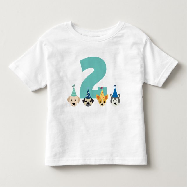 T-shirt Pour Les Tous Petits Soirée de marionnette, Soirée de chien, Chemise d' (Devant)