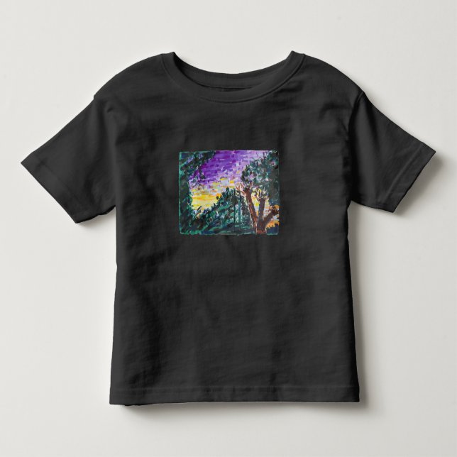T-shirt Pour Les Tous Petits Soirée violette (Devant)