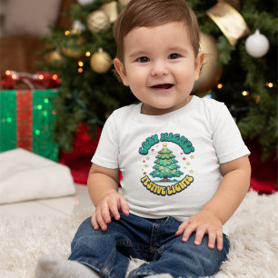 T-shirt Pour Les Tous Petits Soirées douillettes, lumières festives Arbre de No