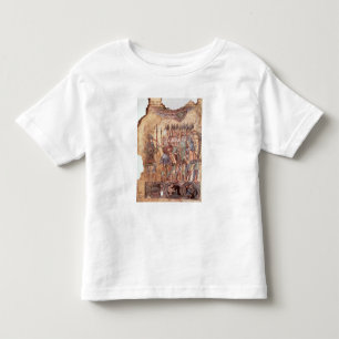 T-shirt Pour Les Tous Petits Soldats d'infanterie dans les croisades