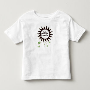 T-shirt Pour Les Tous Petits Soleil de minuit noir de l'Alaska