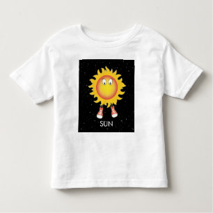 T-shirt Pour Les Tous Petits Soleil et étoiles dans l'espace