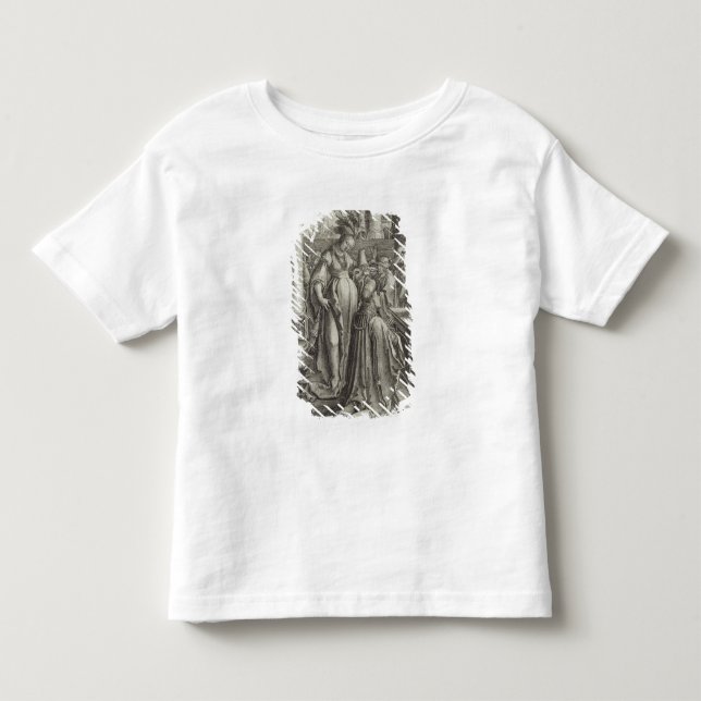 T-shirt Pour Les Tous Petits Solomon prie devant une image gravenne, c.1514 (Devant)