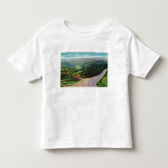 T-shirt Pour Les Tous Petits Sommet de Whitcomb de Deerfield River Valley (Devant)