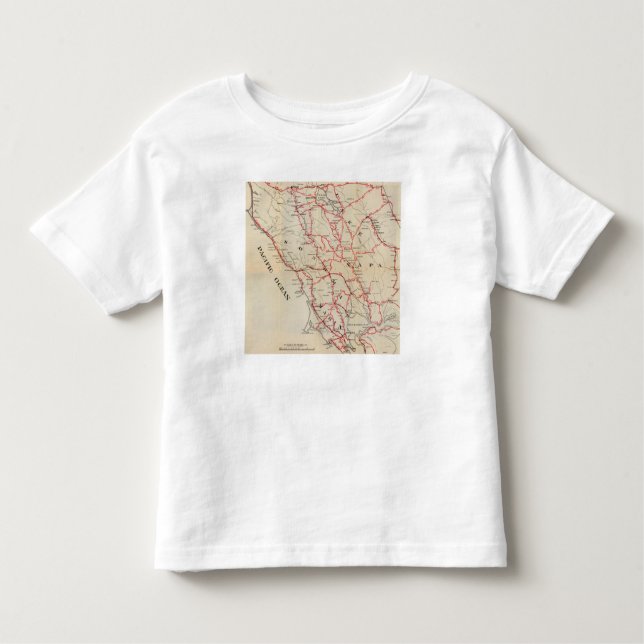 T-shirt Pour Les Tous Petits Sonoma, Marin, lac, et comtés de Napa (Devant)