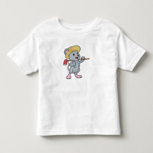 T-shirt Pour Les Tous Petits Souris en fermier avec Ax et Casquette