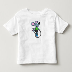 T-shirt Pour Les Tous Petits Souris en forme avec corde