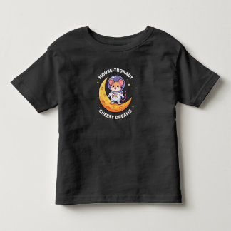 T-shirt Pour Les Tous Petits Souris-tronaute Rêves Fromage Art Drôle de Souris