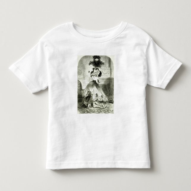 T-shirt Pour Les Tous Petits Sous le Mistletoe (Devant)