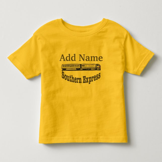 T-shirt Pour Les Tous Petits Southern Express Train nom d'ajout (Devant)