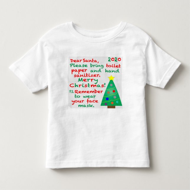 T-shirt Pour Les Tous Petits Souvenir de Noël 2020 (Devant)
