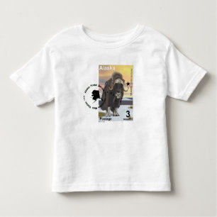T-shirt Pour Les Tous Petits Souvenir du timbre de Muskox
