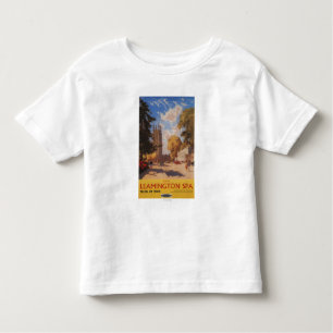 T-shirt Pour Les Tous Petits Spa royal, affiche britannique de chemins de fer