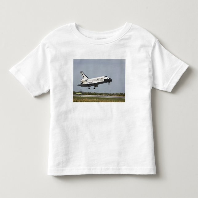 T-shirt Pour Les Tous Petits Space Shuttle Discovery approche l'atterrissage 3 (Devant)