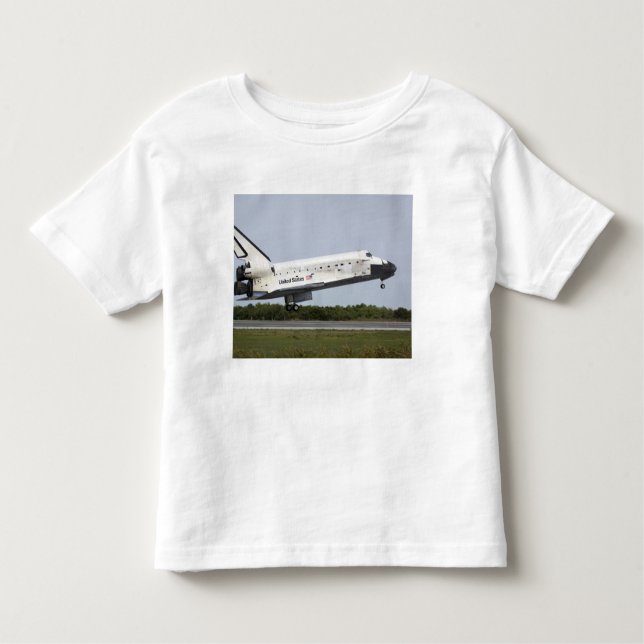 T-shirt Pour Les Tous Petits Space Shuttle Discovery approche l'atterrissage 4 (Devant)