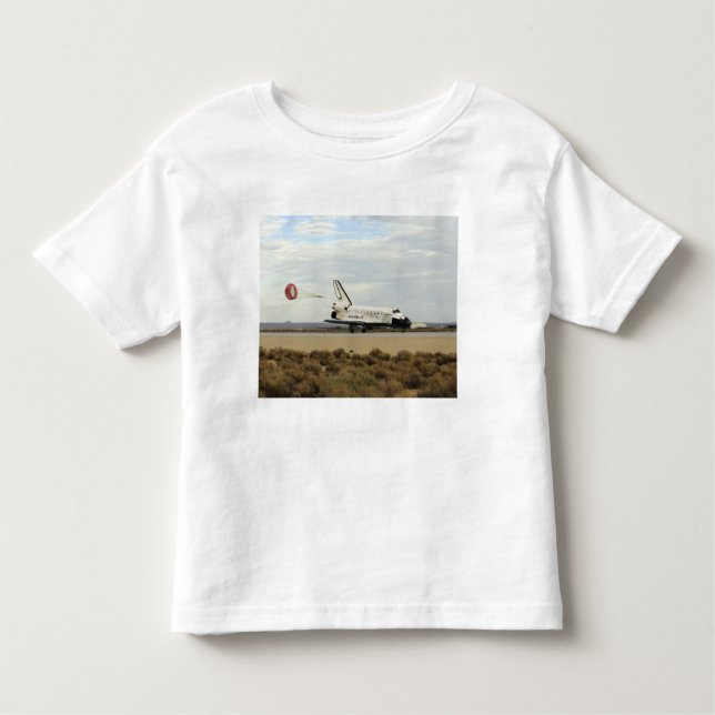 T-shirt Pour Les Tous Petits Space Shuttle Discovery déploie son parachute de t (Devant)