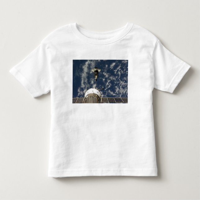 T-shirt Pour Les Tous Petits Space Shuttle Endeavor et un vaisseau Soyuz (Devant)