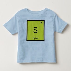 T-shirt Pour Les Tous Petits Spike Name Chemistry, élément Table périodique
