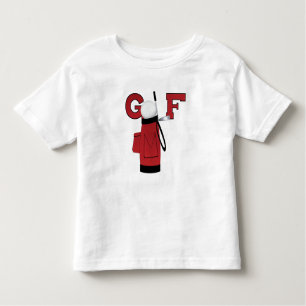 T-shirt Pour Les Tous Petits Sports de golf avec le sac rouge