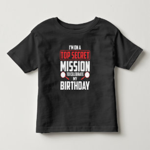 T-shirt Pour Les Tous Petits Spy Birthday Party Thème Top Secret Mission