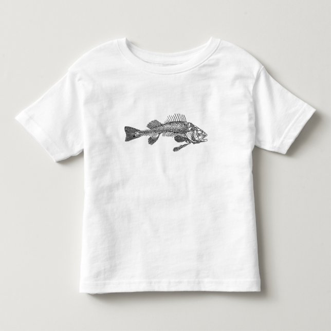 T-shirt Pour Les Tous Petits Squelette de poisson (Devant)