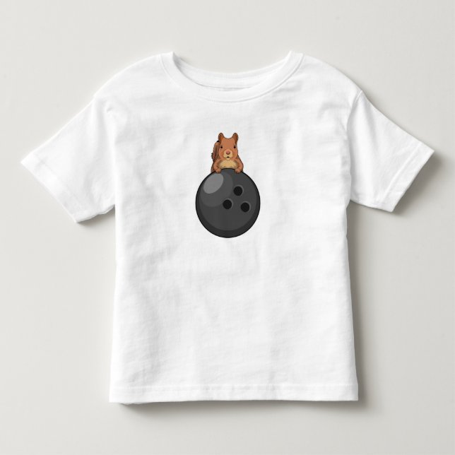 T-shirt Pour Les Tous Petits Squirl at Bowling (Devant)