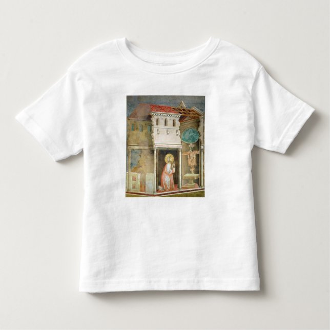 T-shirt Pour Les Tous Petits St Francis priant dans l'église de San (Devant)