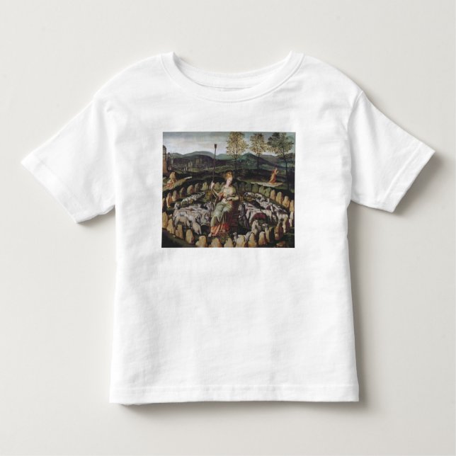 T-shirt Pour Les Tous Petits St. Genevieve Surveiller son troupeau (Devant)