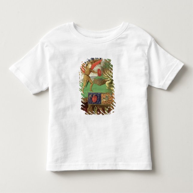T-shirt Pour Les Tous Petits St Michael massacrant le dragon (Devant)