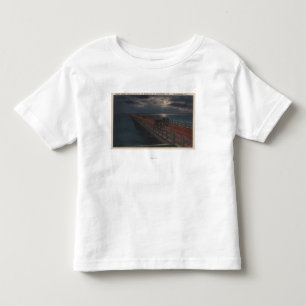 T-shirt Pour Les Tous Petits St Petersburg, FL - vue éclairée par la lune de
