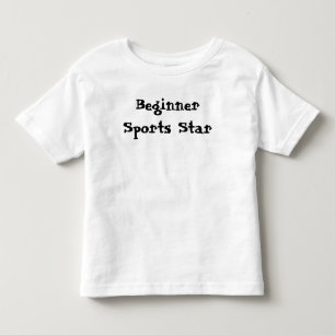 T-shirt Pour Les Tous Petits Star du sport débutant mignon