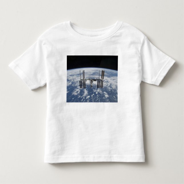 T-shirt Pour Les Tous Petits Station spatiale internationale en orbite (Devant)