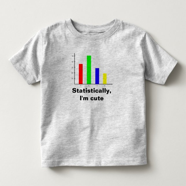 T-shirt Pour Les Tous Petits Statistiques Amusantes (Devant)