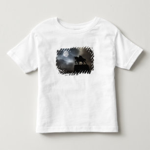 T-shirt Pour Les Tous Petits Statue du roi Kralja Tomislava en silhouette