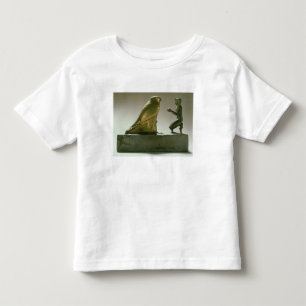 T-shirt Pour Les Tous Petits Statue du Roi Taharqa adorant le faucon-dieu