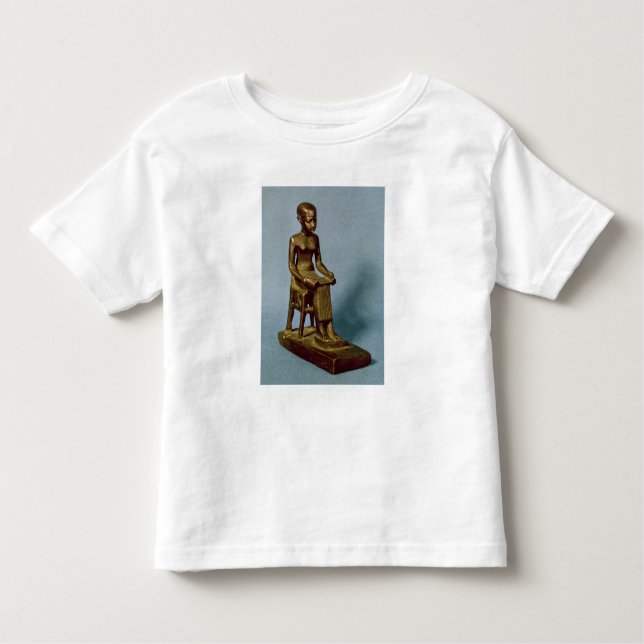 T-shirt Pour Les Tous Petits Statue posée d'Imhotep tenant un ouvert (Devant)