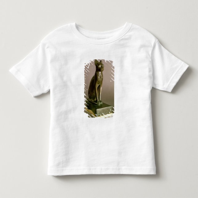 T-shirt Pour Les Tous Petits Statuette d'un chat représentant la déesse Bastet (Devant)
