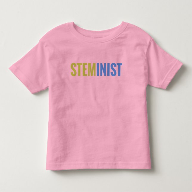 T-shirt Pour Les Tous Petits STEMinist Girls' Ringer Tee (Devant)