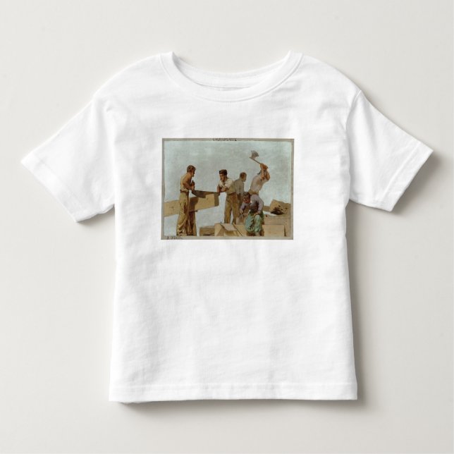 T-shirt Pour Les Tous Petits Structure en bois (Devant)
