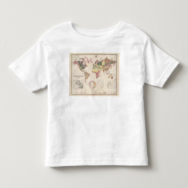 T-shirt Pour Les Tous Petits Structure géologique de globe (Devant)