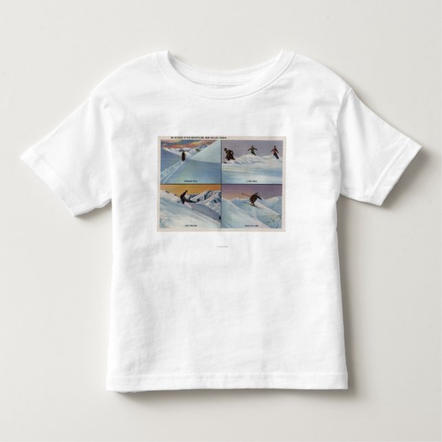 T-shirt Pour Les Tous Petits Sun Valley, identification - ski (Devant)